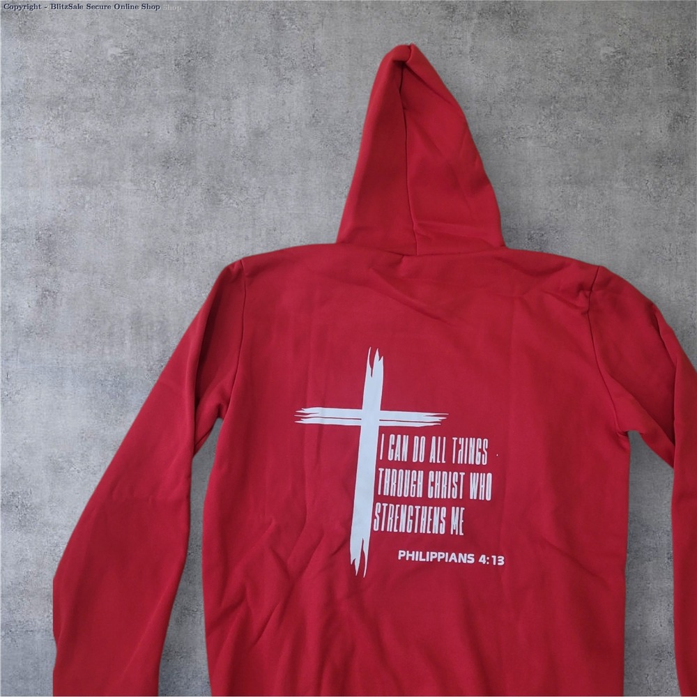 XS Bible Verse Hoodie, Gym Apparel, Weightlifting Hoodie, Gym Wear
